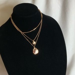 Multi Row Pendant Necklace